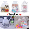 Bele vrećice od tila 13x18cm Kesice za lavandu, nakit, promo materijal, magnete, sapune i sl.