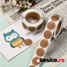 STICK04 Nalpnice (rolna 500kom) Handmade motiv za pakovanje