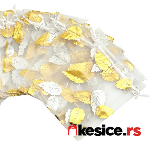 Bele vrećice od tila sa printom, Kesice za lavandu, nakit, promo materijal, magnete, sapune i sl.