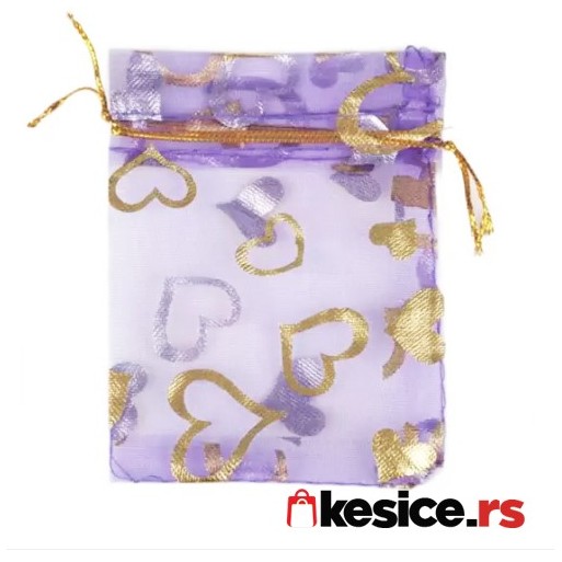 Lila ljubičaste vrećice od tila - Kesice za lavandu, nakit, promo materijal, magnete, sapune i sl.